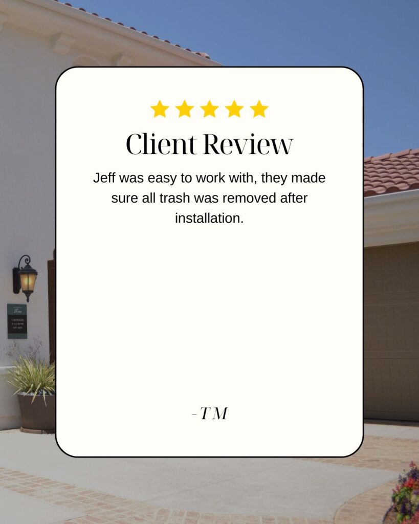 A review from a client